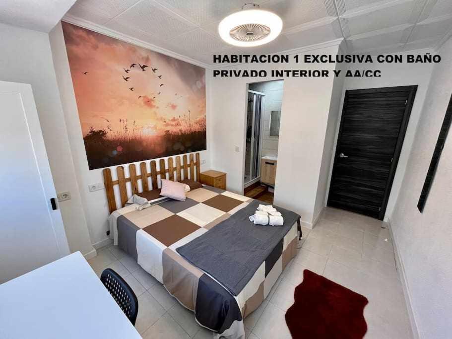 Novelda Centro Habitaciones Con Bano Privado Y Compartido , Cocina Y Terraza 外观 照片