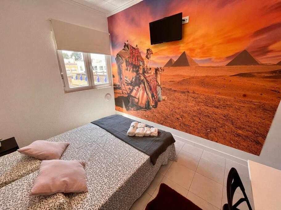 Novelda Centro Habitaciones Con Bano Privado Y Compartido , Cocina Y Terraza 客房 照片